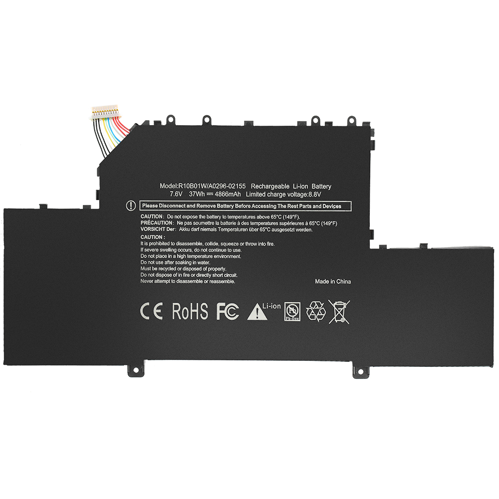 R10B01W Laptop Battery For Xiaomi Mi Air 12.5" Series Notebook 161201-01 161201-AA 4866mAh
