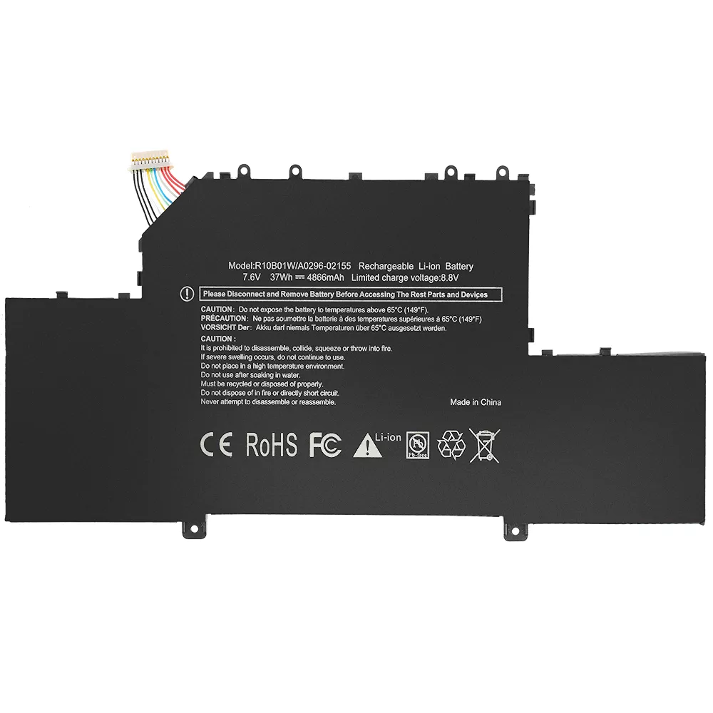 R10B01W Laptop Battery For Xiaomi Mi Air 12.5" Series Notebook 161201-01 161201-AA 4866mAh