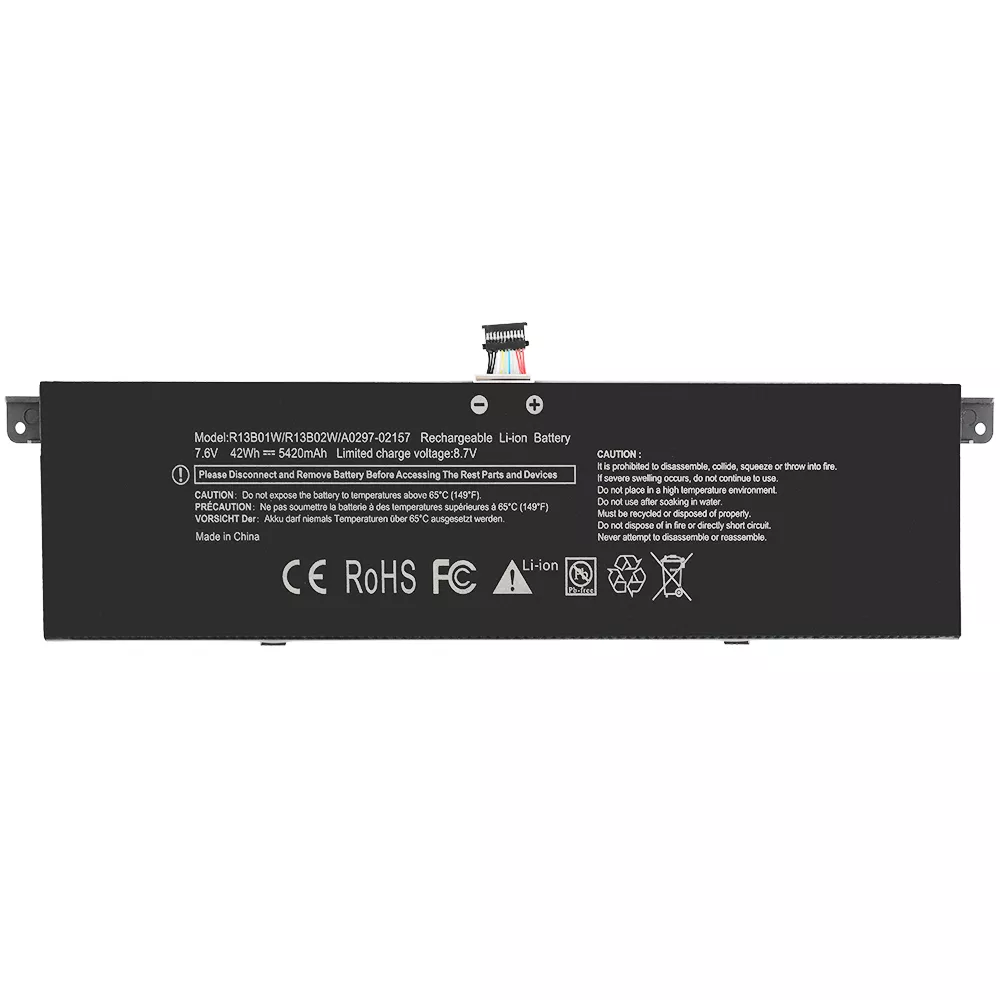 R13B01W R13B02W Laptop Battery For Xiaomi Air Series 5420mAh