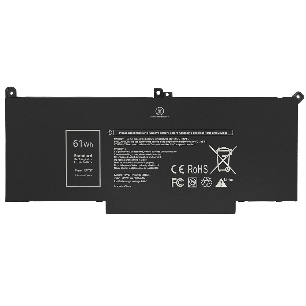 F3YGT battery for Dell Latitude 7280 7290 7380 7390 7480 7490 Series 7.6V 8000mAh
