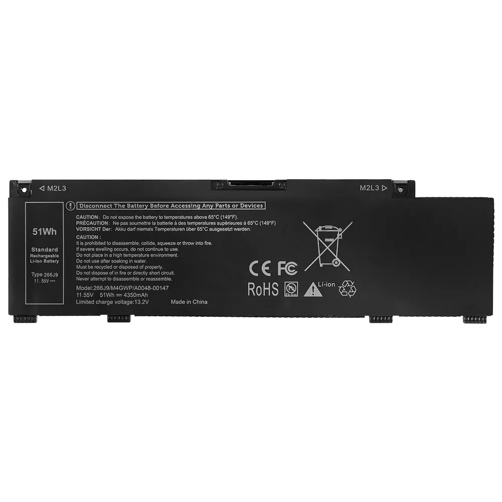 266J9 battery for Dell Inspiron 14 5490 G3 15 3590 G5 15 5500 11.55V 4350mAh