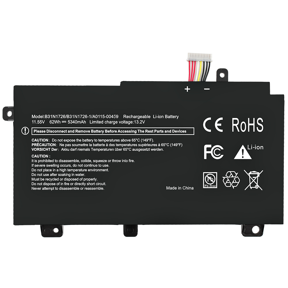B31N1726 Laptop battery for Asus FX80GD FX80GM FX86FE FX504 series  5340mAh