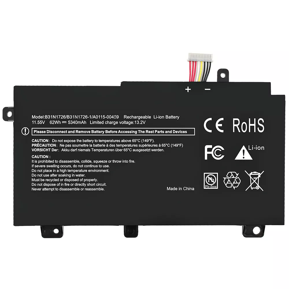 B31N1726 Laptop battery for Asus FX80GD FX80GM FX86FE FX504 series  5340mAh