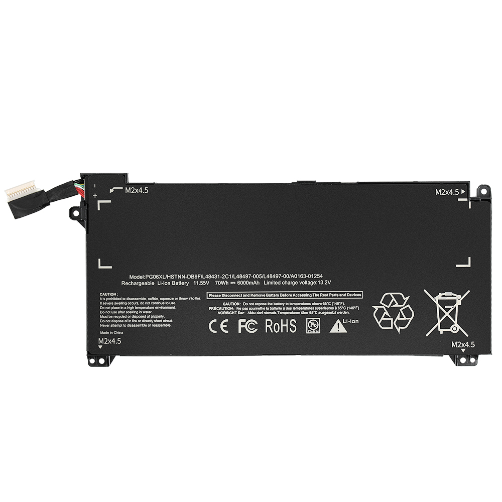 Notebook battery  PG06XL for HP Omen 15-dh 11.55V 6000mAh