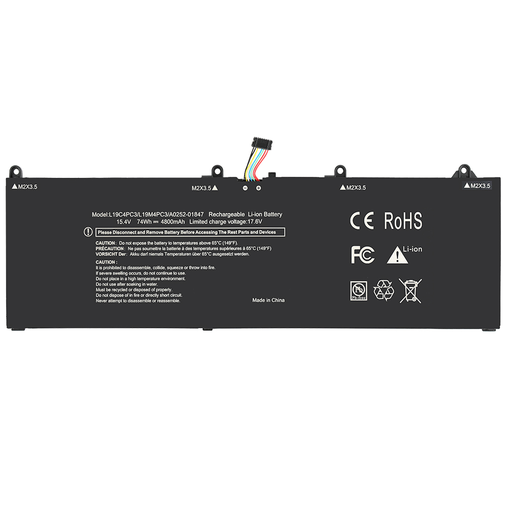Lenovo L19C4PC3 replacement laptop battery 4800mah