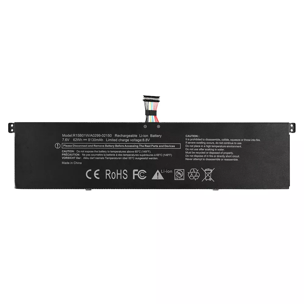 R15B01W R15BO1W Laptop Battery Replacement for Xiaomi Pro 15.6 inch Series 8130mAh