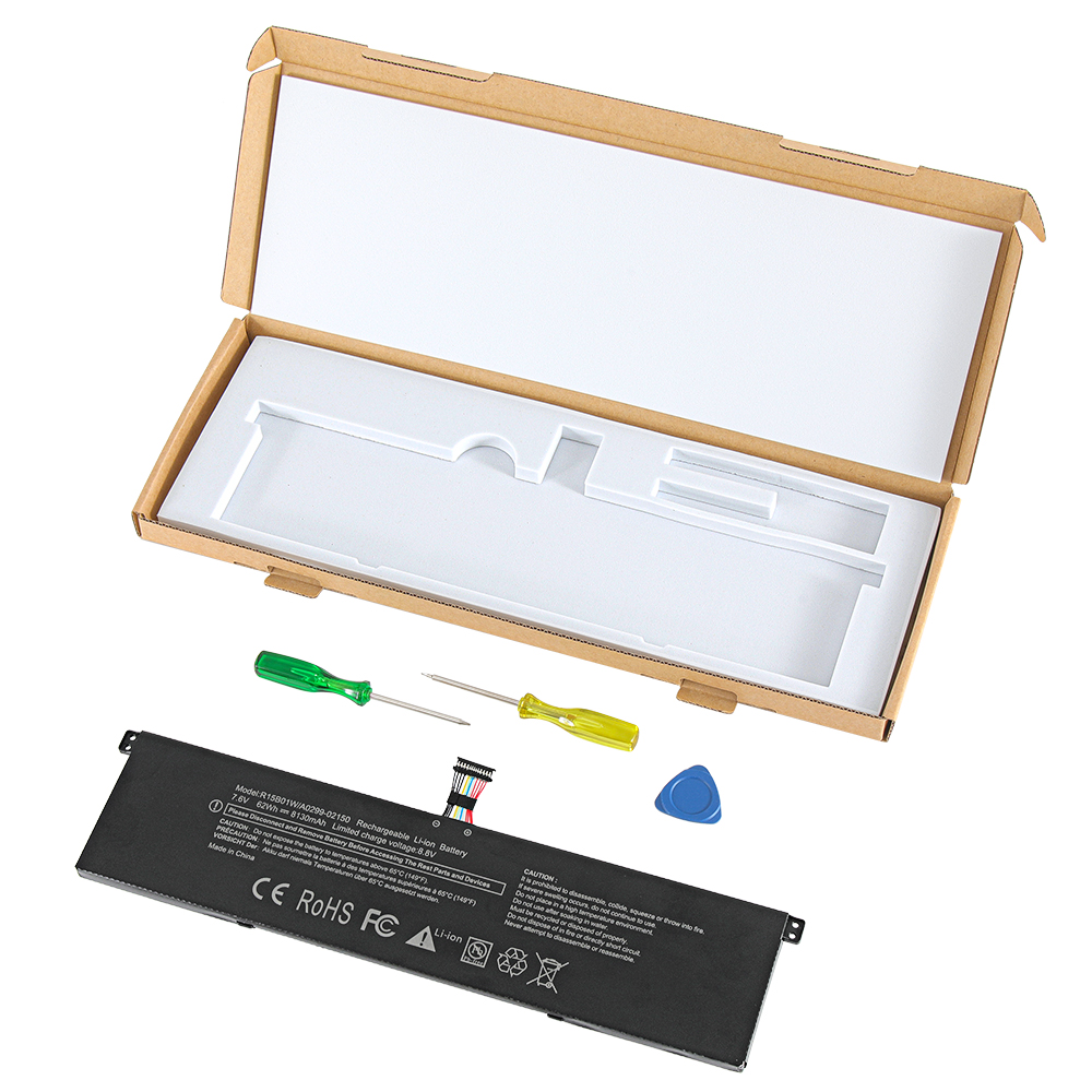 R15B01W R15BO1W Laptop Battery Replacement for Xiaomi Pro 15.6 inch Series 8130mAh