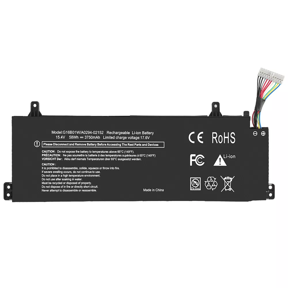 G16B01W Laptop Battery For Xiaomi Redmi G Gaming 16 Series 4ICP4/63/92 3750mAh